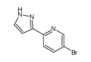 5-溴-2-(1H-吡唑-3-基)吡啶结构式