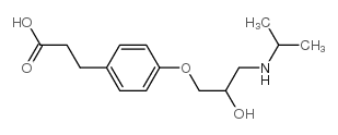 3-{4-[2-hydroxy-3-(propan-2-ylamino)propoxy]phenyl}propanoic acid结构式