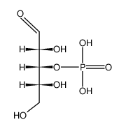 D-ribo-2,4,5-Trihydroxy-3-phosphonooxy-valeraldehyd结构式