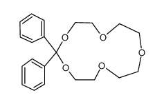 2,2-diphenyl-1,3,6,9,12-pentaoxacyclotetradecane结构式