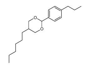 5-hexyl-2-(4-propylphenyl)-1,3-dioxane结构式
