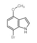 7-溴-4-甲氧基吲哚结构式