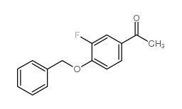 1-[4-(苄氧基)-3-氟苯基]-1-乙酮结构式