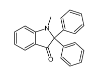 1-methyl-2,2-diphenyl-indolin-3-one结构式