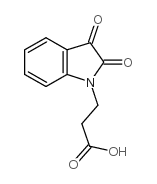 3-(2,3-二氧代-2,3-二氢-1-吲哚)-丙酸结构式