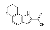 1,7,8,9-tetrahydropyrano[2,3-g]indole-2-carboxylic acid结构式