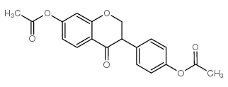 4',7-DIHYDROXYISOFLAVAN-4-ONE DIACETATE结构式