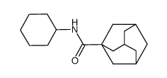N-cyclohexyl-1-adamantanecarboxamide结构式