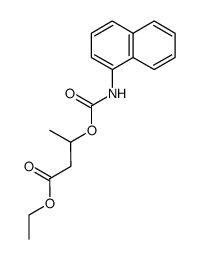 ethyl 3-((naphthalen-1-ylcarbamoyl)oxy)butanoate结构式