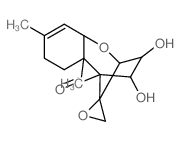 3α,4β-dihydroxyscirpene-15-carboxaldehyde结构式