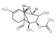 4β-acetoxy-3α-hydroxyscirpene-15-carboxaldehyde结构式
