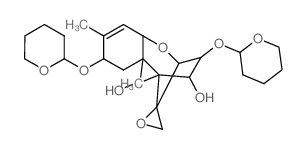 3α,8β-bis-O-(2-tetrahydropyranyl)scirpene-4β,15-diol结构式