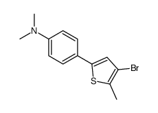 4-(4-bromo-5-methylthiophen-2-yl)-N,N-dimethylaniline结构式