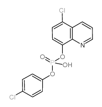 4-CHLOROPHENYL-5-CHLORO-8-QUINOLINYL HYDROGEN PHOSPHATE结构式
