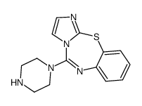 5-(4H-1-piperazinyl)imidazo[2,1-b][1,3,5]benzothiadiazepine结构式