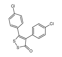 4,5-Bis(4-chlorphenyl)-3H-1,2-dithiol-3-on结构式