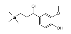 1-[(4-hydroxy-3-methoxy)phenyl]-3-(trimethylsilyl)propan-1-ol结构式