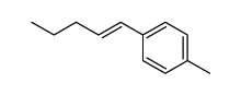 (E)-1-(4-methylphenyl)-1-pentene结构式