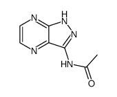 3-acetylamino-1H-pyrazolo(3,4-b)pyrazine结构式
