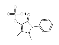 (1,5-dimethyl-3-oxo-2-phenylpyrazol-4-yl) hydrogen sulfate结构式