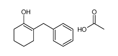 acetic acid,2-benzylcyclohexen-1-ol结构式