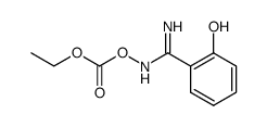 N-ethoxycarbonyloxy-salicylamidine结构式
