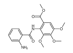 methyl 2-(2-aminobenzamido)-3,4,5-trimethoxybenzoate结构式