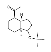 1-((1S,3aS,4R,7aS)-1-(tert-butoxy)-7a-methyloctahydro-1H-inden-4-yl)ethan-1-one结构式
