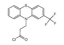 3-[10-(2-trifluoromethylphenothiazinyl)]propionyl chloride结构式
