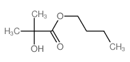 butyl 2-hydroxy-2-methyl-propanoate结构式