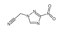 2-(3-nitro-1H-1,2,4-triazol-1-yl)acetonitrile结构式