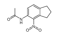 N-(4-nitro-2,3-dihydro-1H-inden-5-yl)acetamide结构式