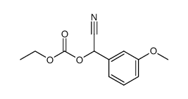 cyano(3-methoxyphenyl)methyl ethyl carbonate结构式