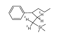 trimethyl(3-phenylhexyl-1,1,2,2-d4)silane结构式
