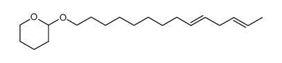 2-(((9E,12E)-tetradeca-9,12-dien-1-yl)oxy)tetrahydro-2H-pyran结构式