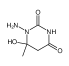 1-amino-6-hydroxy-6-methyl-5,6-dihydrouracil结构式