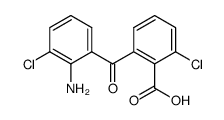 2-amino-3,3'-dichlorobenzophenone-2'-carboxylic acid结构式