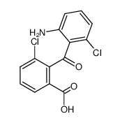 2-amino-6,6'-dichlorobenzophenone-2'-carboxylic acid结构式