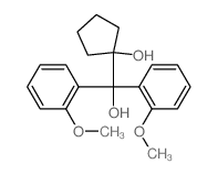 1-[hydroxy-bis(2-methoxyphenyl)methyl]cyclopentan-1-ol结构式