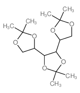 4,5-bis(2,2-dimethyl-1,3-dioxolan-4-yl)-2,2-dimethyl-1,3-dioxolane结构式