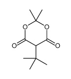 5-tert-butyl-2,2-dimethyl-1,3-dioxane-4,6-dione结构式