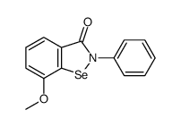 1,2-Benzisoselenazol-3(2H)-one, 7-methoxy-2-phenyl-结构式