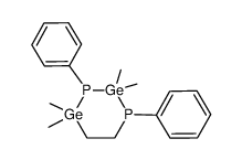 2,2,4,4-tetramethyl-1,3-diphenyl-1,3,2,4-diphosphadigerminane结构式