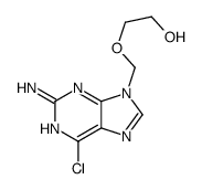 2-[(2-amino-6-chloropurin-9-yl)methoxy]ethanol结构式