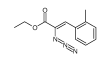ethyl 2-azido-3-(2-methylphenyl)propenoate结构式