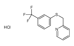2-[[3-(trifluoromethyl)phenyl]sulfanylmethyl]pyridine,hydrochloride结构式