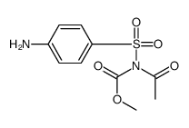 methyl N-acetyl-N-(4-aminophenyl)sulfonylcarbamate结构式