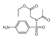 N-Acetyl-N-((4-aminophenyl)sulfonyl)glycine ethyl ester结构式
