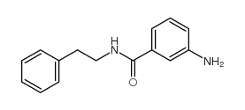 3-氨基-N-苯乙基苯甲酰胺结构式