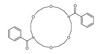 (16-benzoyl-1,4,10,13-tetraoxa-7,16-diazacyclooctadec-7-yl)-phenylmethanone结构式
